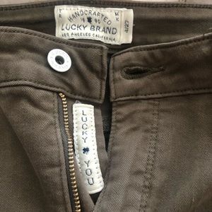 Dark green Hayden skinny lucky brand jeans